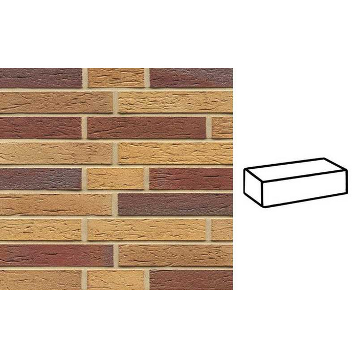 Кирпич клинкерный Muhr 19 Rubinbeige nuanciert гладкий, 290х90х52 мм