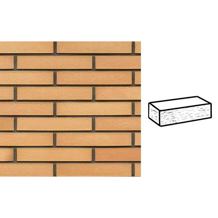 Кирпич клинкерный Muhr 23 Morgenrote рустик, 290х90х52 мм