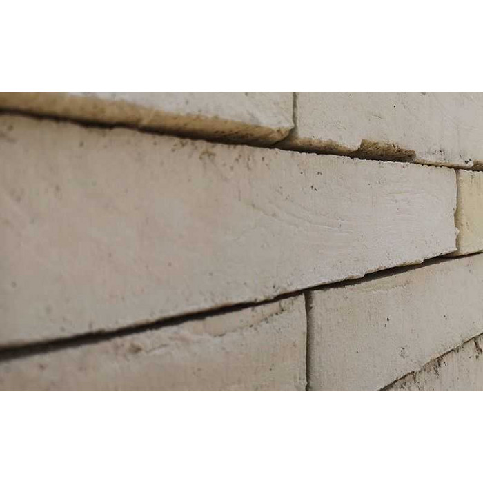 Кирпич клинкерный Muhr 35 Creme nuanciert Wasserstrich, 240х52х52 мм фото 2