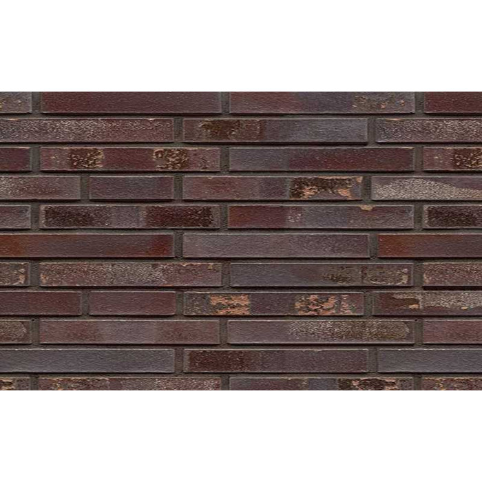 Кирпич клинкерный Muhr 10 S Violettblau geflammt Spezial гладкий, 290х90х40 мм