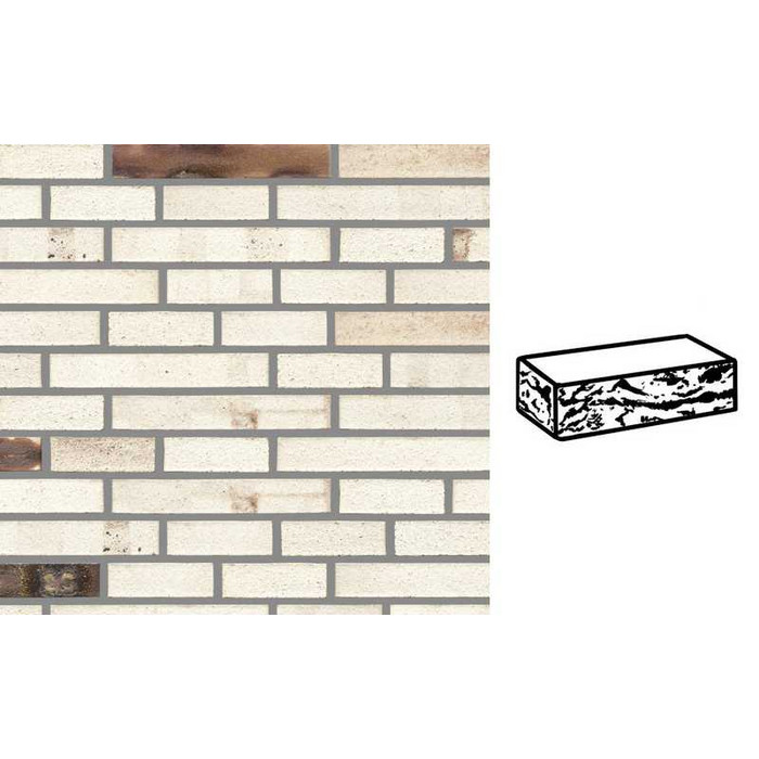 Кирпич клинкерный Muhr 37_06 KS Serie mondan Kohle Spezial готик, 290х90х40 мм