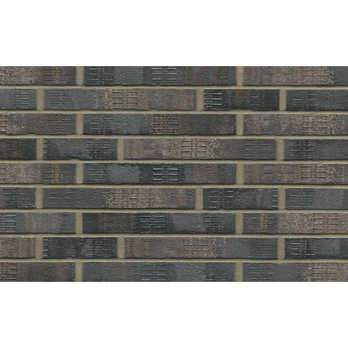 Кирпич клинкерный Muhr 15 F Schwarz-bunt Edelglanz bes. Fuss. фактурный, 290х90х40 мм
