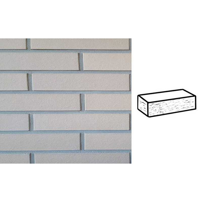 Кирпич клинкерный Muhr 34 Grau nuanciert рустик, 290х90х52 мм