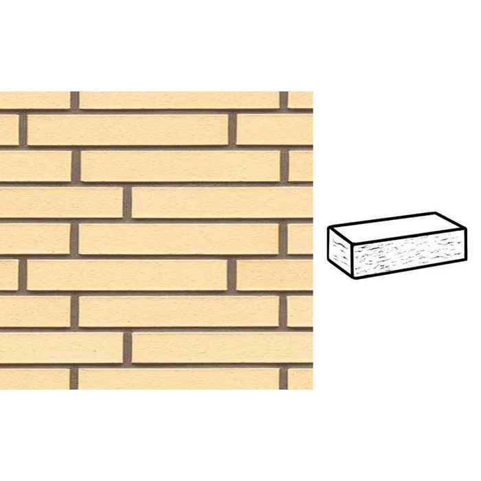 Кирпич клинкерный Muhr 35 Creme nuanciert рустик, 290х90х40 мм