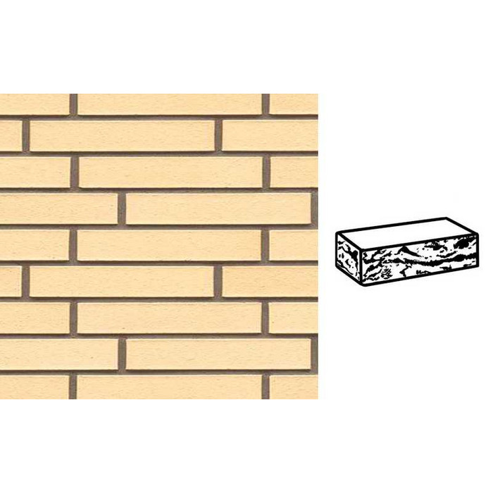 Кирпич клинкерный Muhr 35 Creme nuanciert готик, 290х90х52 мм