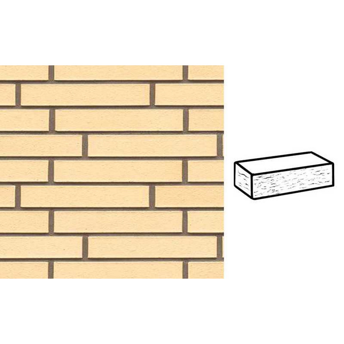 Кирпич клинкерный Muhr 35 Creme nuanciert рустик, 290х90х52 мм