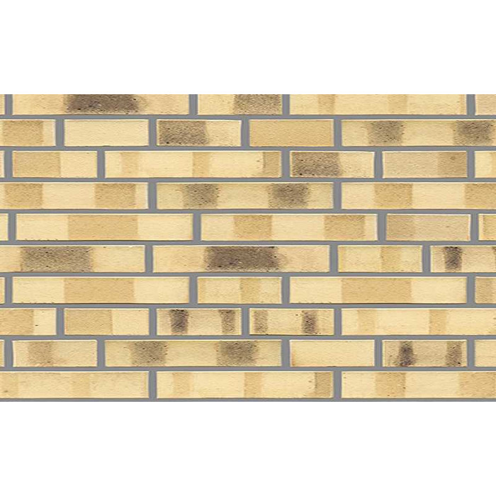 Кирпич клинкерный Muhr 35 KS Creme nuanciert Kohle Spezial гладкий, 290х90х52 мм