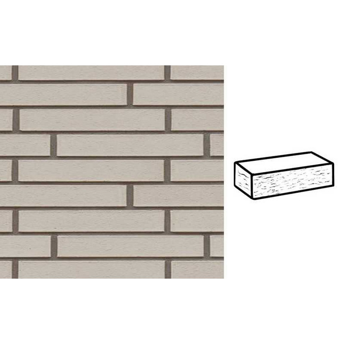 Кирпич клинкерный Muhr 36 Silbergrau nuanciert рустик, 290х90х40 мм