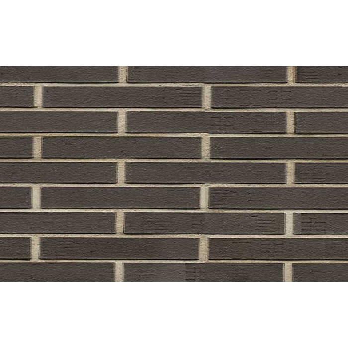 Кирпич клинкерный Muhr 05 F Eisenschmelz Schwarzbraun Fuss. фактурный, 290х90х40 мм