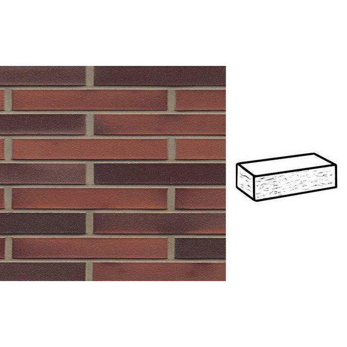 Кирпич клинкерный Muhr 03 EG Rot Edelglanz рустик, 290х90х40 мм
