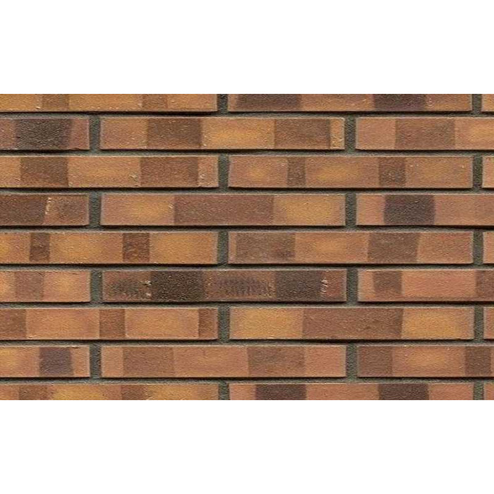 Кирпич клинкерный Muhr 08 K Lachsrot Kohle гладкий, 290х90х40 мм