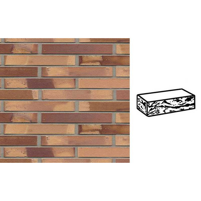 Кирпич клинкерный Muhr 08 S Lachsrot Spezial готик, 290х90х40 мм