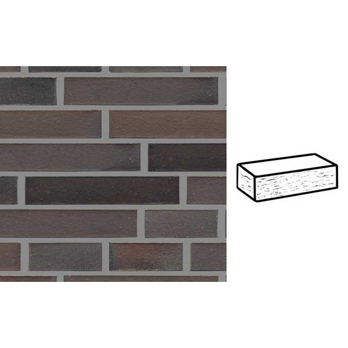 Кирпич клинкерный Muhr 33 Braun рустик, 290х90х52 мм