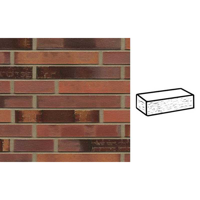 Кирпич клинкерный Muhr 18 Lachsbraun geflammt рустик, 290х90х40 мм