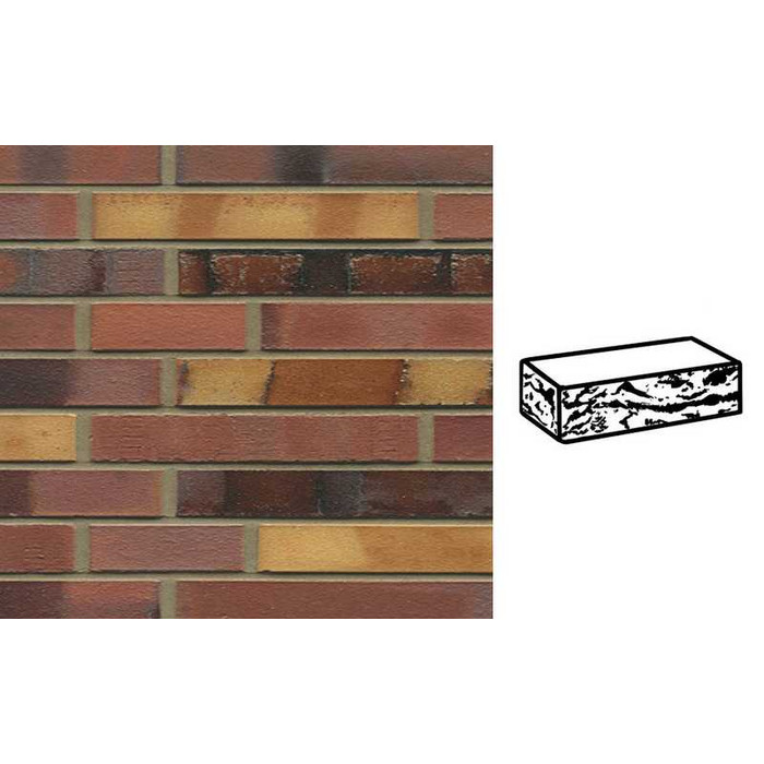 Кирпич клинкерный Muhr 21 SF Gelbbraunrot Spezial готик, 290х90х40 мм